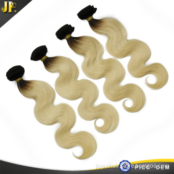 ombre color of 613 color hair indian body wave hair bundle